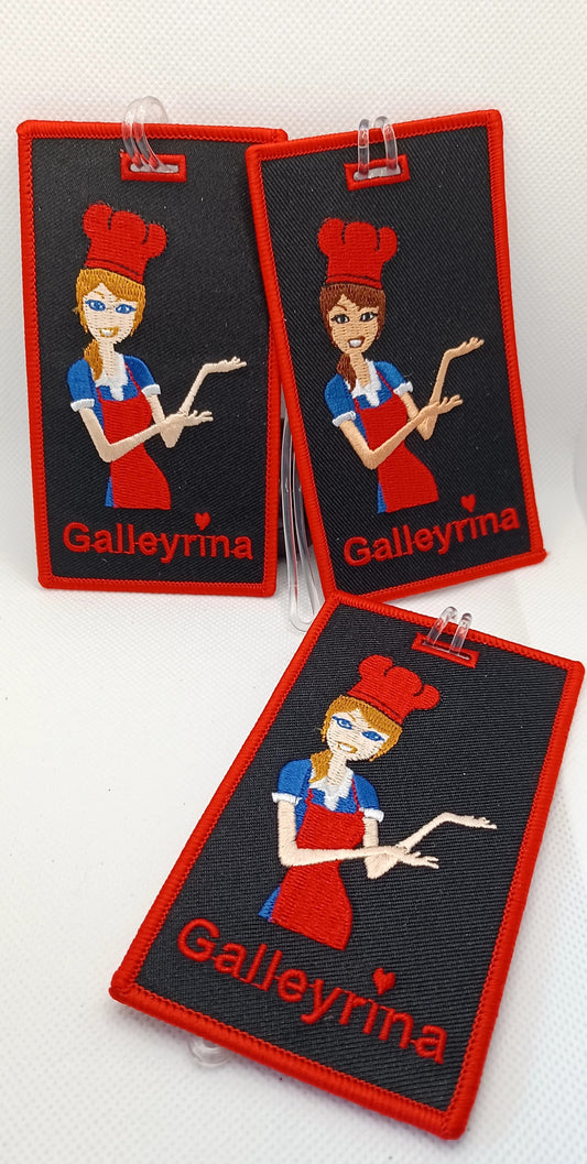 GALLEYRINA Dark Hair Luggage Tag