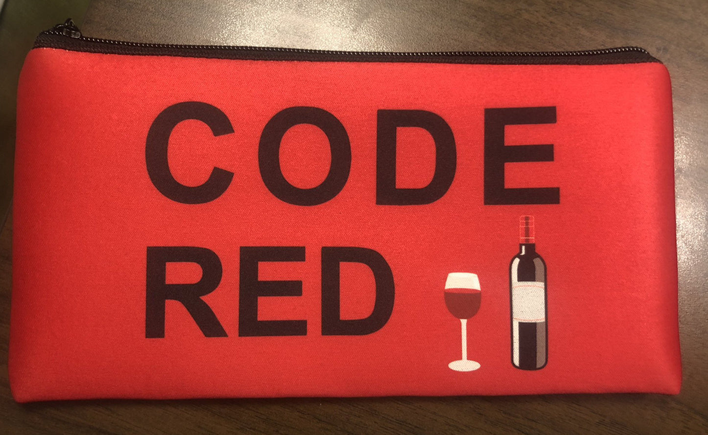 CODE RED ZIPPER BAG