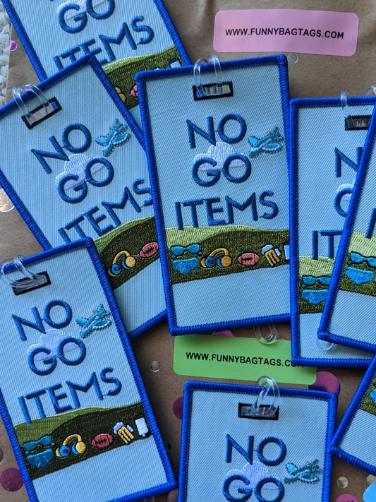 NO GO ITEMS (MASCULINE VERSION) Luggage Tag