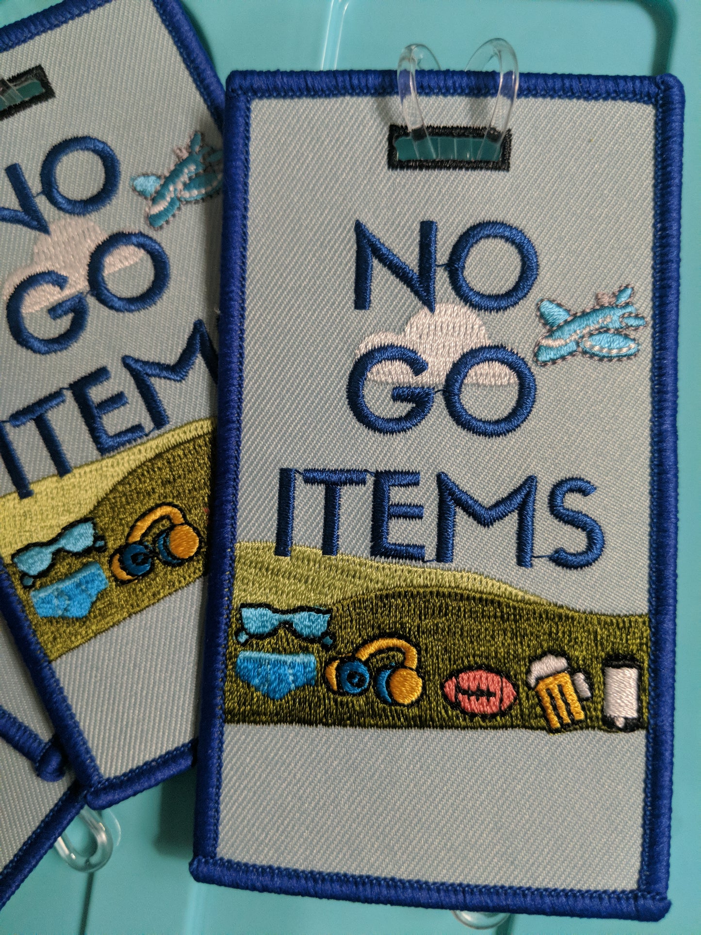 NO GO ITEMS (MASCULINE VERSION) Luggage Tag