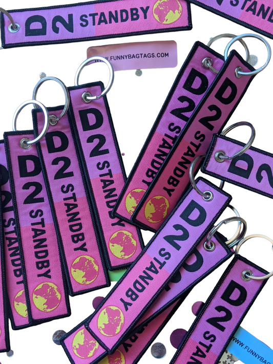 D2 STANDBY PINK Luggage Tag