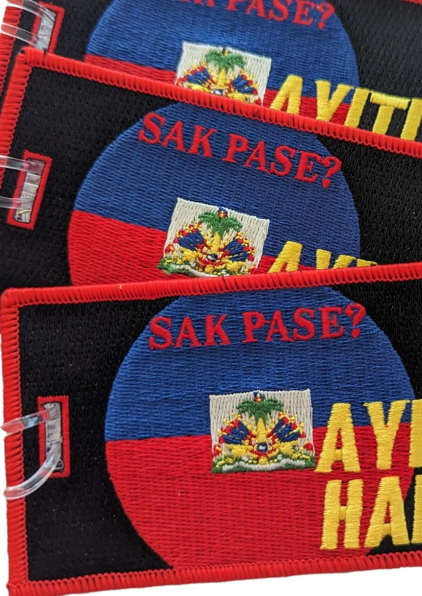 HAITI Flag Luggage Tag