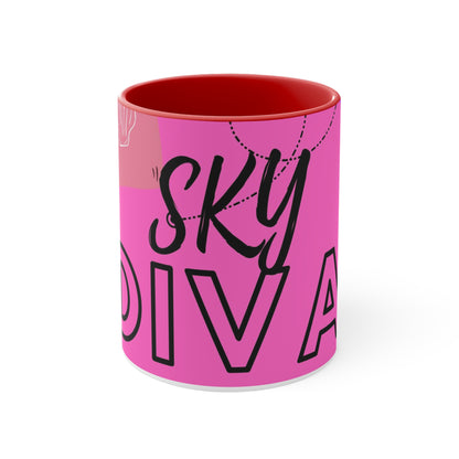 SKY DIVA Accent Coffee Mug, 11oz