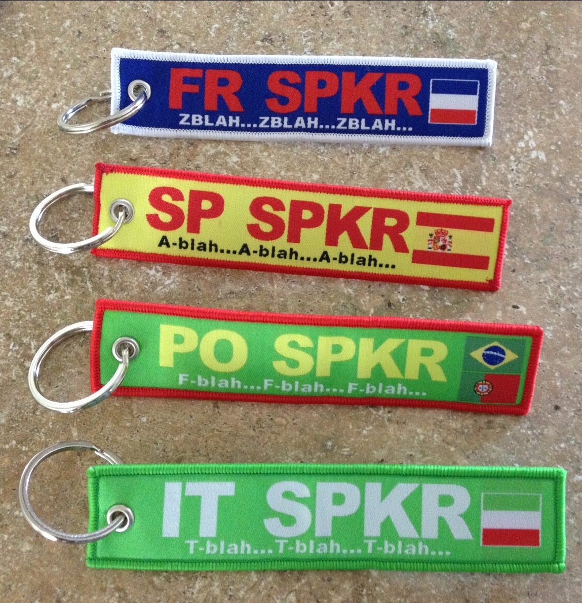 FRENCH SPKKRR Luggage Tag