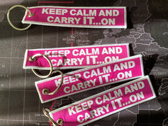 KEEP CALM AND CARRY “IT” On Luggage Tag
